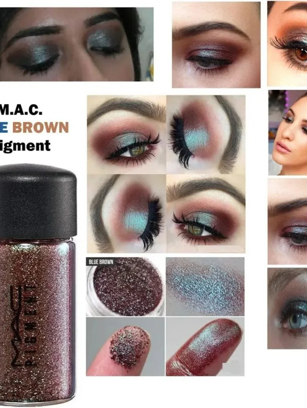 BRAND NEW -DISCONTINUED MAC Pigment-Blue Brown FULL Size